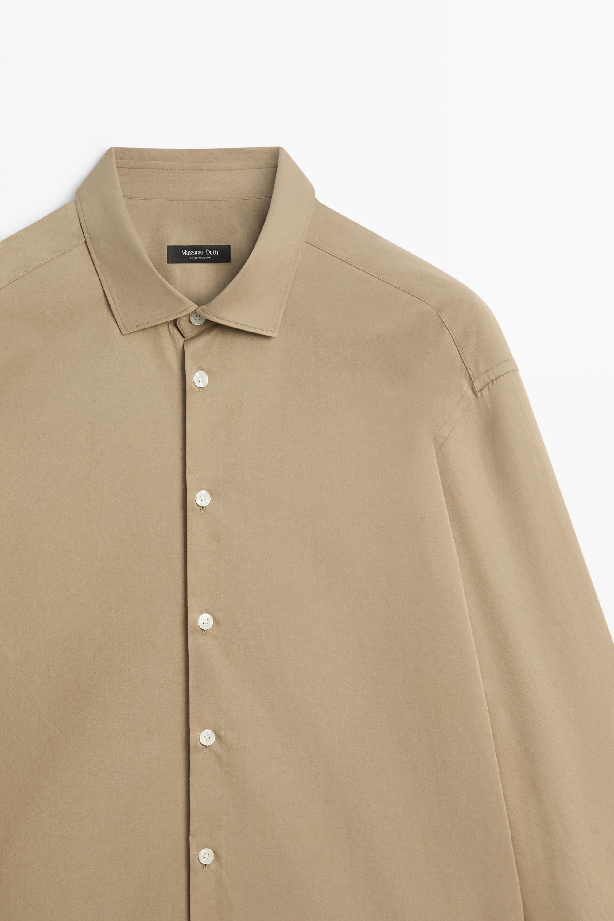 Chemise en popeline 100 % coton